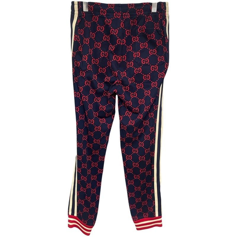 グッチ GUCCI GGジャガードトラックパンツ 496920 ネイビー コットン メンズ パンツ