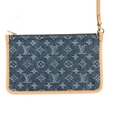 ルイ・ヴィトン LOUIS VUITTON キャリーオールNM MM M46855 ブルー モノグラムデニム レディース ショルダーバッグ