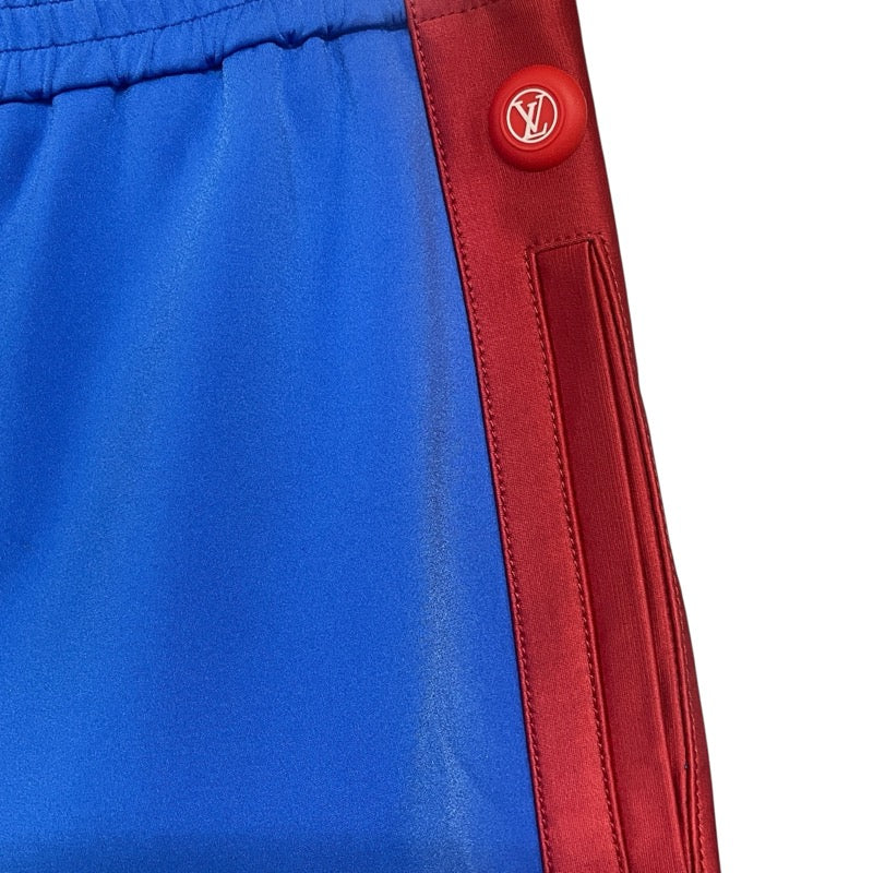 ルイ・ヴィトン LOUIS VUITTON サイドロゴワイドパンツ FLPX43 ブルー ポリアミド メンズ パンツ