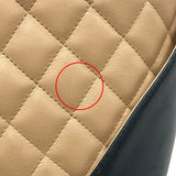 シャネル CHANEL カンボンライン トートラージ A25169 ベージュ、ブラック ラムスキン レディース ハンドバッグ
