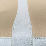 エルメス HERMES ガーデンジップMM □N刻 ベージュ SV金具 トワル ユニセックス ハンドバッグ
