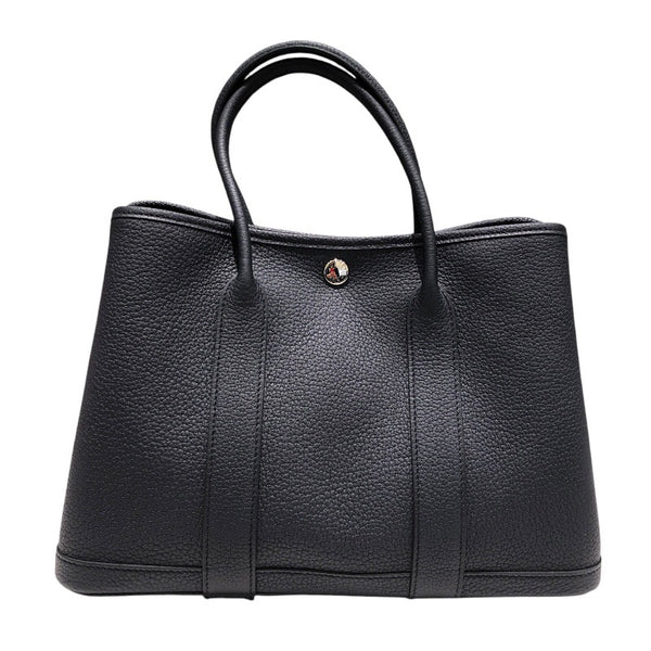 エルメス HERMES ガーデンパーティTPM U刻 ブルーインディゴ　SV金具 ネゴンダ レディース ハンドバッグ