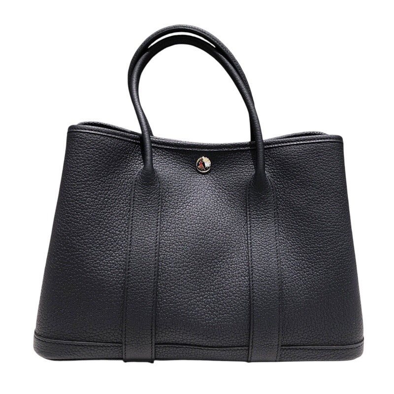 エルメス HERMES ガーデンパーティTPM U刻 ブルーインディゴ　SV金具 ネゴンダ レディース ハンドバッグ
