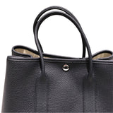 エルメス HERMES ガーデンパーティTPM U刻 ブルーインディゴ　SV金具 ネゴンダ レディース ハンドバッグ