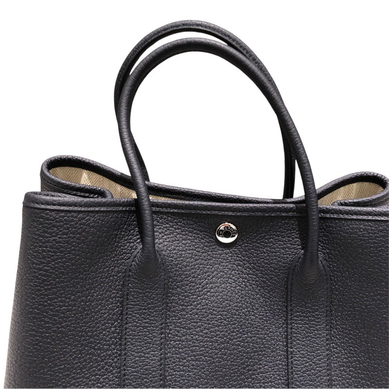 エルメス HERMES ガーデンパーティTPM U刻 ブルーインディゴ　SV金具 ネゴンダ レディース ハンドバッグ
