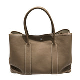 エルメス HERMES ガーデンパーティPM D刻 エトゥープ　シルバー金具 ネゴンダ レディース ハンドバッグ