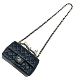 シャネル CHANEL マトラッセ20 チャームショルダーバッグ AS2326 ブラック GD金具 ラムスキン レディース ショルダーバッグ