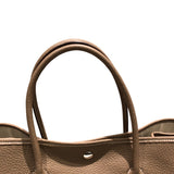 エルメス HERMES ガーデンパーティPM D刻 エトゥープ　シルバー金具 ネゴンダ レディース ハンドバッグ