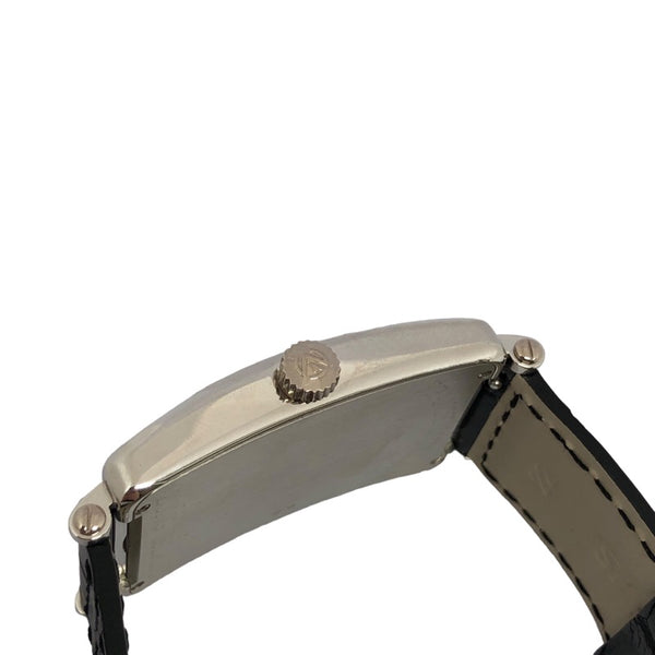 フランク・ミュラー FRANCK MULLER ロングアイランド 1000SC ブラック Pt950/革ベルト（社外品） 自動巻き メンズ 腕時計