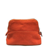 エルメス HERMES ボリードポーチ15 オレンジ トワル ユニセックス ポーチ