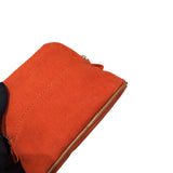 エルメス HERMES ボリードポーチ15 オレンジ トワル ユニセックス ポーチ