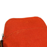 エルメス HERMES ボリードポーチ15 オレンジ トワル ユニセックス ポーチ