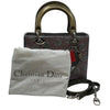 クリスチャン・ディオール Christian Dior レディディオール ミディアム グレー・カーキ・SV金具 ラム・パテント レディース ハンドバッグ