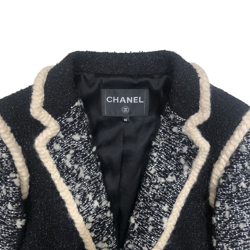 シャネル CHANEL ファンシーツイードテーラードジャケット P62308 レディース テーラードジャケット