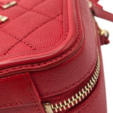 シャネル CHANEL CCフィリグリースモールヴァニティ A93342 レッド/GD キャビア レディース ショルダーバッグ