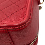シャネル CHANEL CCフィリグリースモールヴァニティ A93342 レッド/GD キャビア レディース ショルダーバッグ