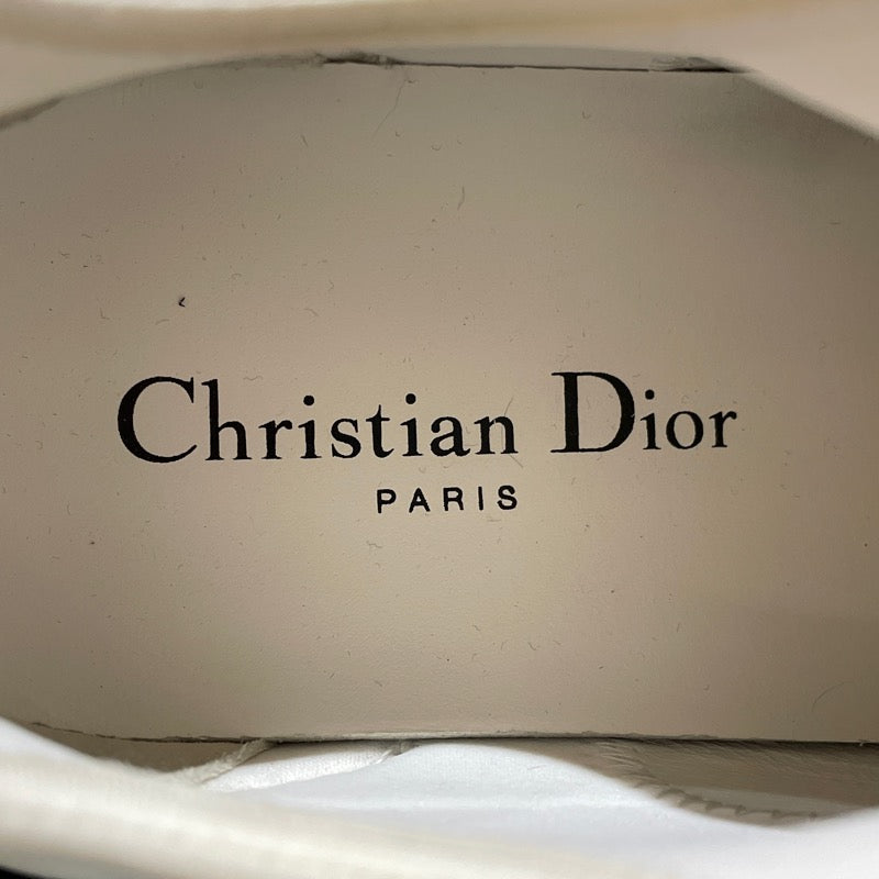 クリスチャン・ディオール Christian Dior D-CONNECT ローカットスニーカー ホワイト ファブリック レディース スニーカー