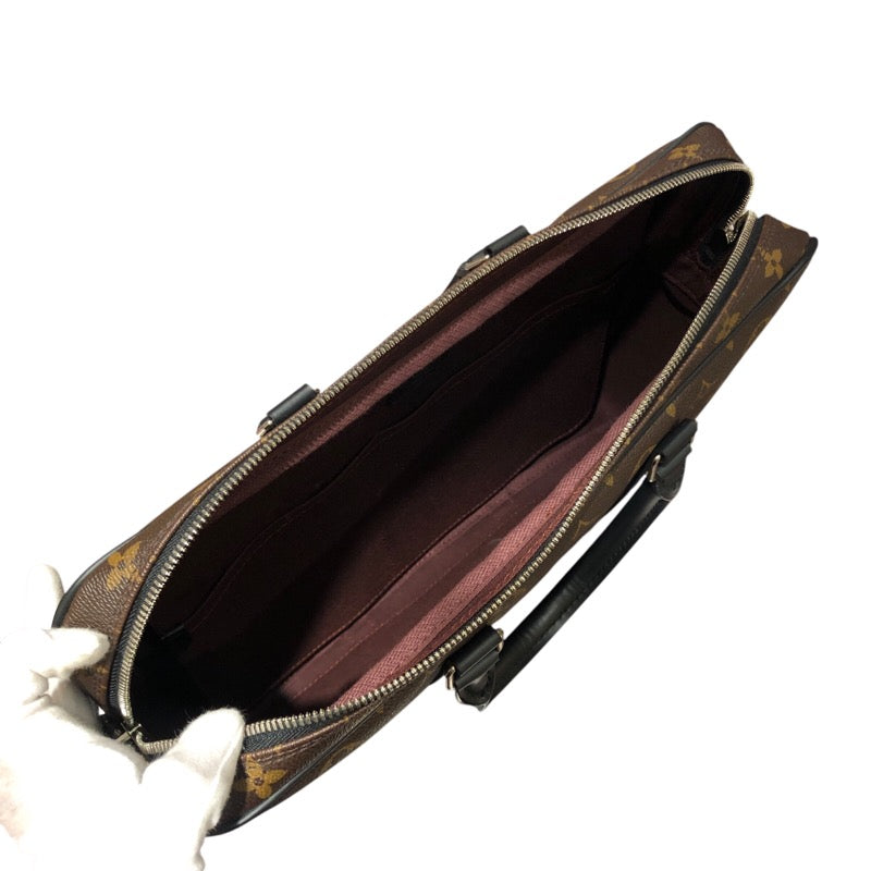 ルイ・ヴィトン LOUIS VUITTON ポルトドキュマン・ヴォワヤージュPM M52005 モノグラム・マカサー メンズ ブリーフケース