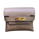 エルメス HERMES ケリームーブ B刻印 エトゥープ×ゴールド金具 スイフト レディース ショルダーバッグ