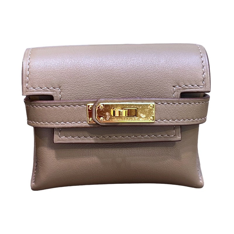 エルメス HERMES ケリームーブ B刻印 エトゥープ×ゴールド金具 スイフト レディース ショルダーバッグ