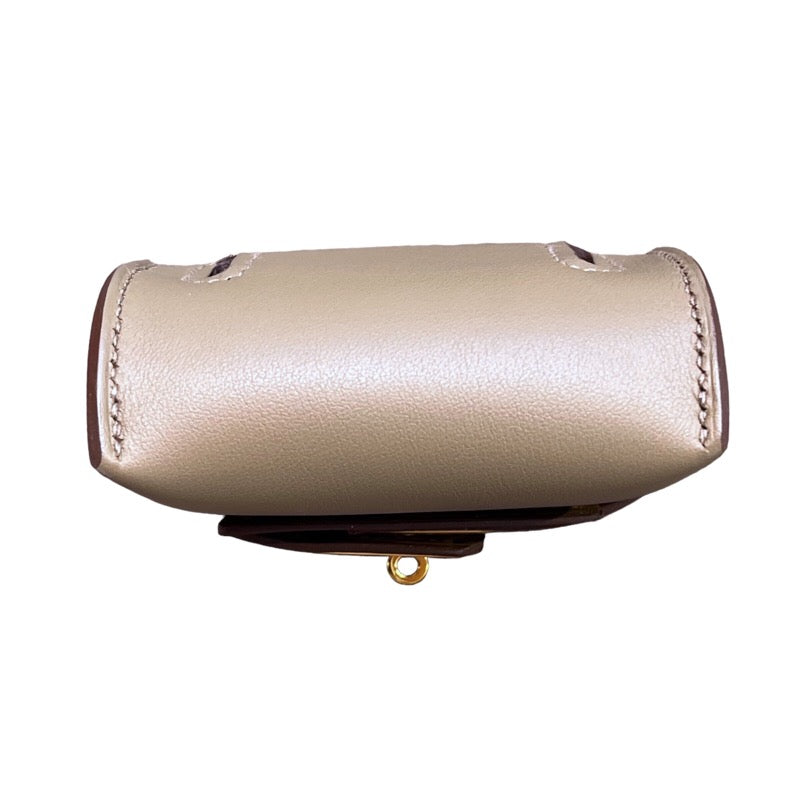 エルメス HERMES ケリームーブ B刻印 エトゥープ×ゴールド金具 スイフト レディース ショルダーバッグ