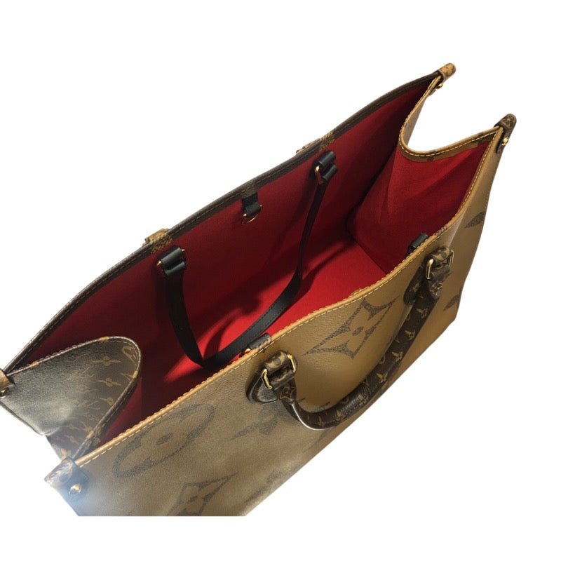 ルイ・ヴィトン LOUIS VUITTON オンザゴーGM M45320 モノグラム モノグラムジャイアント・リバース メンズ ハンドバッグ