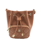 シャネル CHANEL ミニバゲットバッグ AP4775 コーラル/ゴールド金具 キャビア レディース ハンドバッグ