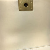 シャネル CHANEL ボーイシャネル20 ホワイト・ゴールド金具 カーフ/ファー レディース ショルダーバッグ