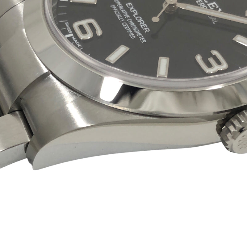 ロレックス ROLEX エクスプローラー1 ランダムシリアル 214270 ブラック文字盤 SS メンズ 腕時計 | 中古ブランドリユースショップ  OKURA(おお蔵)