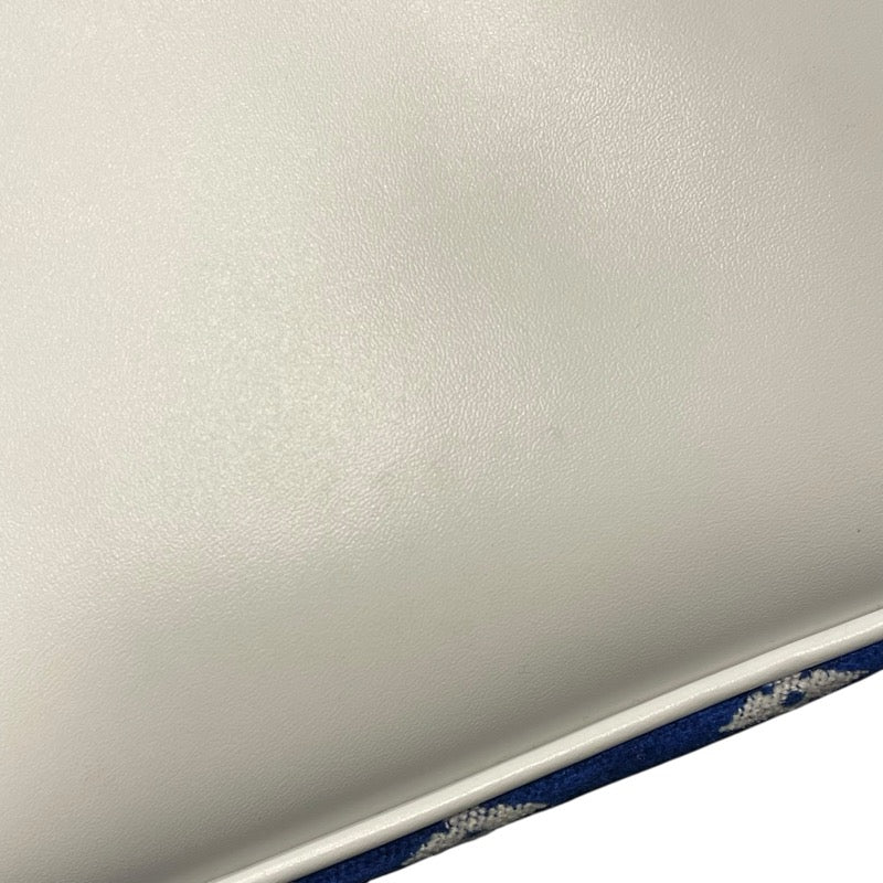 ルイ・ヴィトン LOUIS VUITTON ネヴァーフルMM M46220 ブルー ジャガードベルベット レディース トートバッグ