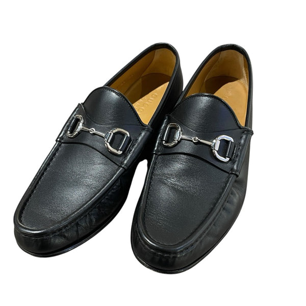 グッチ GUCCI ホースビット ローファー 367762 ブラック レザー レディース ローファー