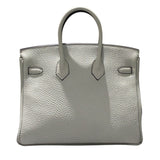 エルメス HERMES バーキン25 B刻印 グリネヴェ GD金具 トゴ レディース ハンドバッグ