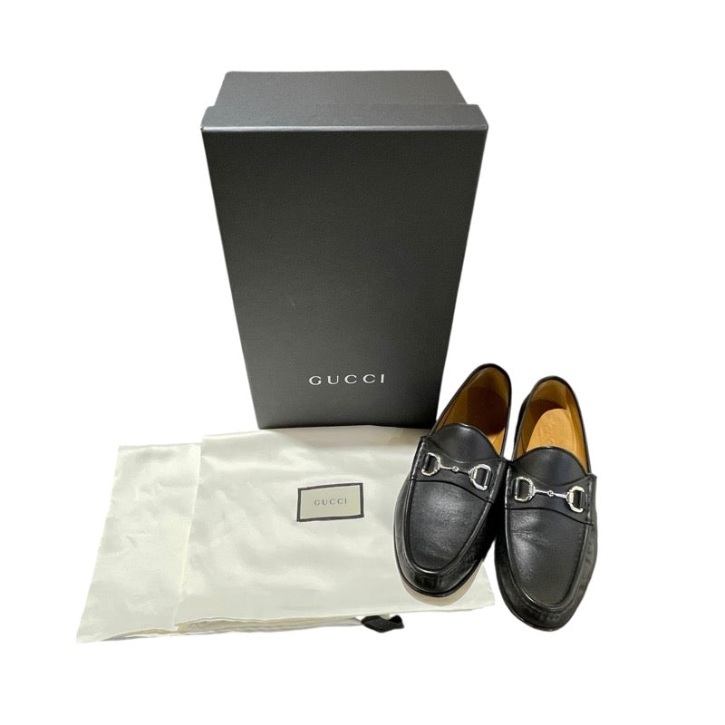 グッチ GUCCI ホースビット ローファー 367762 ブラック レザー レディース ローファー