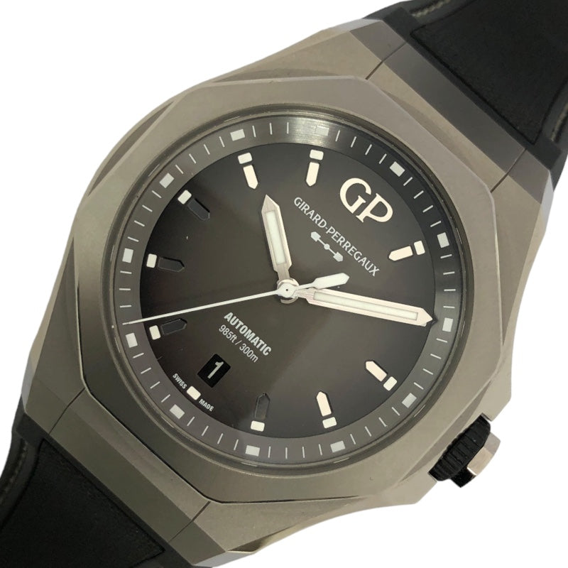 ジラール・ペルゴ GIRARD PERREGAUX ロレアート アブソルート Ti230 81070-21-001-FB6A グレー チタン 自動巻き メンズ 腕時計