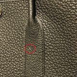 エルメス HERMES ガーデンパーティTPM Z刻 ブラック シルバー金具 ネゴンダ レディース ハンドバッグ