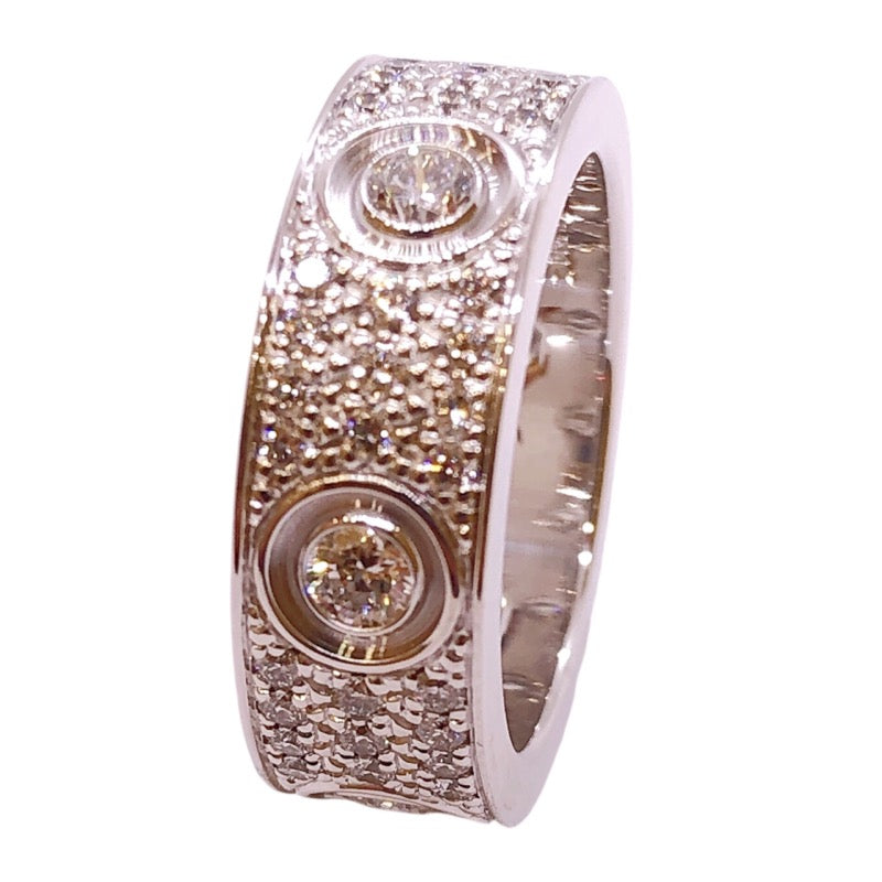 カルティエ Cartier ラブリング パヴェダイヤ #9 750WG
