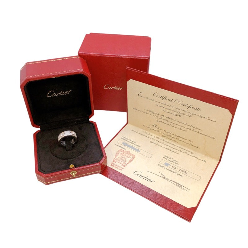 カルティエ ラブリング Au750 ダイヤモンド 9号 カルティエ Cartier ラブリング パヴェダイヤ #9 750WG