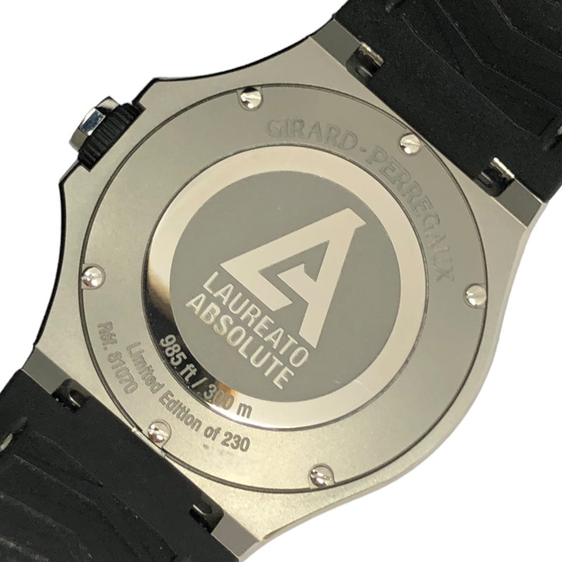 ジラール・ペルゴ GIRARD PERREGAUX ロレアート アブソルート Ti230 81070-21-001-FB6A グレー チタン/ラバーベルト 自動巻き メンズ 腕時計