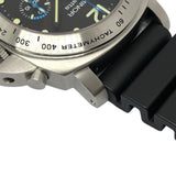 パネライ PANERAI ルミノール レガッタ クロノグラフ PAM00308 ブラック SS/ラバーベルト 手巻き メンズ 腕時計