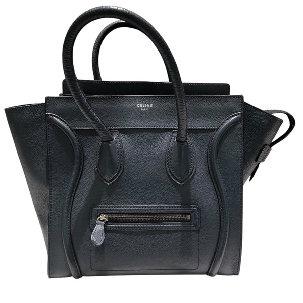 セリーヌ CELINE ラゲージミニショッパー ネイビー レディース ハンドバッグ