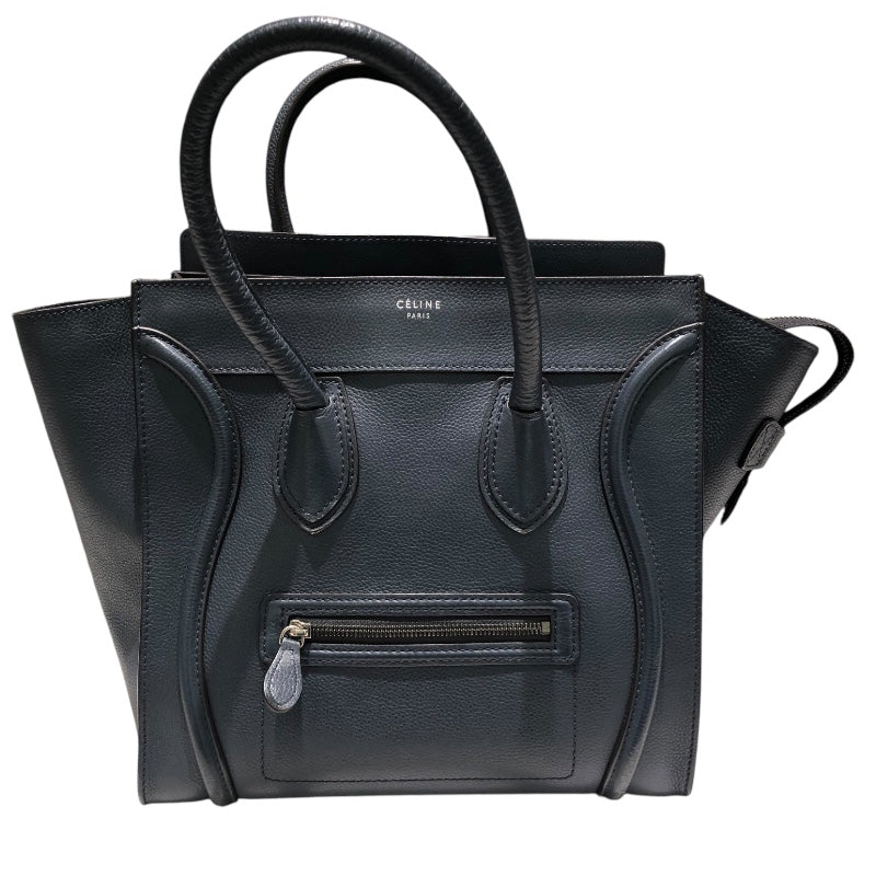 セリーヌ CELINE ラゲージミニショッパー ネイビー レディース ハンドバッグ