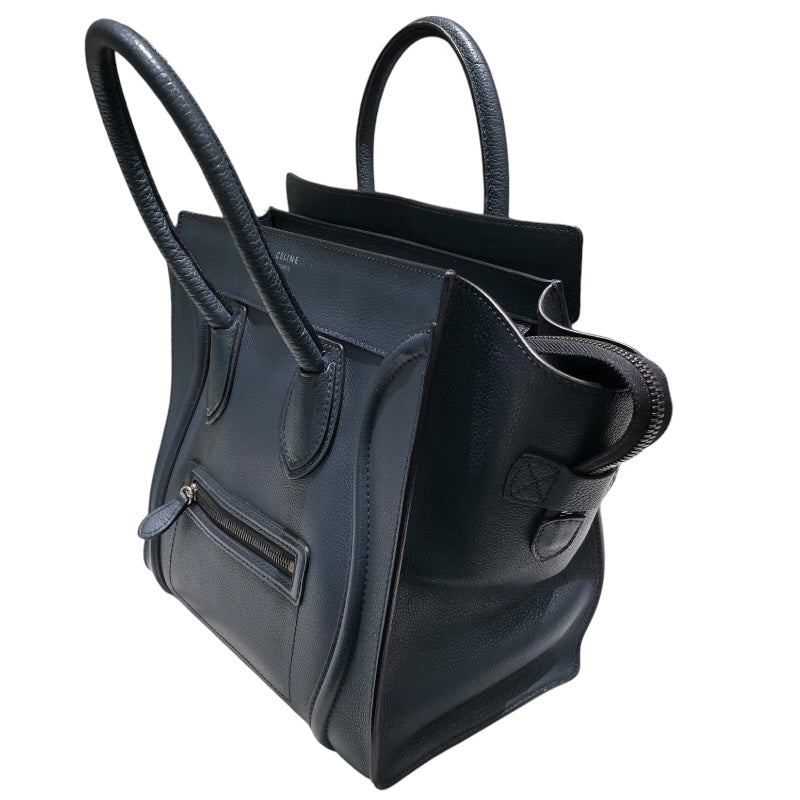 セリーヌ CELINE ラゲージミニショッパー ネイビー レディース ハンドバッグ