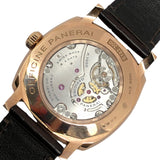 パネライ PANERAI ラジオミール 1904 3デイズ オロロッソ PAM00575 ブラック K18PG/革ベルト 手巻き メンズ 腕時計