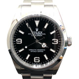 ロレックス ROLEX ｴｸｽﾌﾟﾛｰﾗｰ36 124270 ブラック ステンレススチール メンズ 腕時計