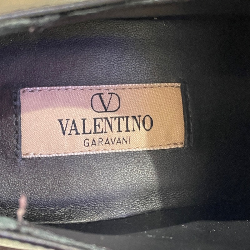 ヴァレンティノ VALENTINO ロックスタッズプラットフォーム S5KU3WO ブラック レザー レディース ローファー