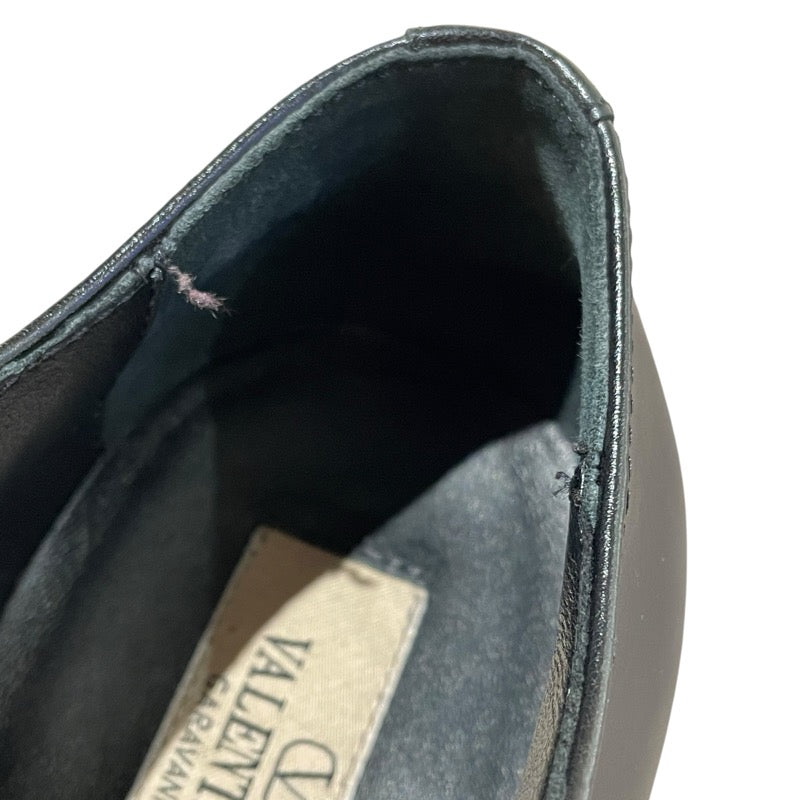 ヴァレンティノ VALENTINO ロックスタッズプラットフォーム S5KU3WO ブラック レザー レディース ローファー