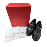 ヴァレンティノ VALENTINO ロックスタッズプラットフォーム S5KU3WO ブラック レザー レディース ローファー