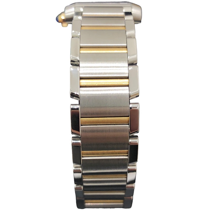カルティエ Cartier ﾀﾝｸ ﾌﾗﾝｾｰｽﾞ SM W51007Q4 アイボリー YG/SS レディース 腕時計