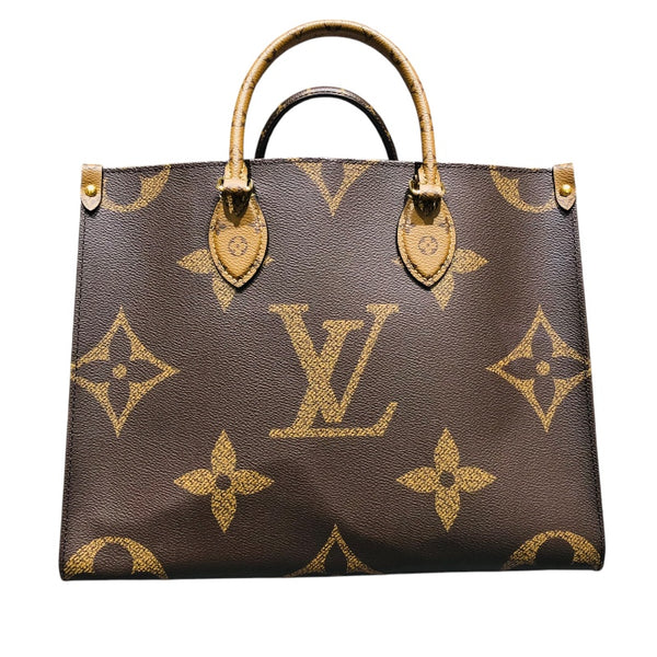 ルイ・ヴィトン LOUIS VUITTON オンザゴーMM M45321 モノグラムジャイアント・リバース レディース トートバッグ