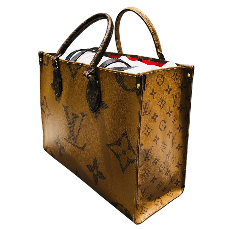 ルイ・ヴィトン LOUIS VUITTON オンザゴーMM M45321 モノグラムジャイアント・リバース レディース トートバッグ